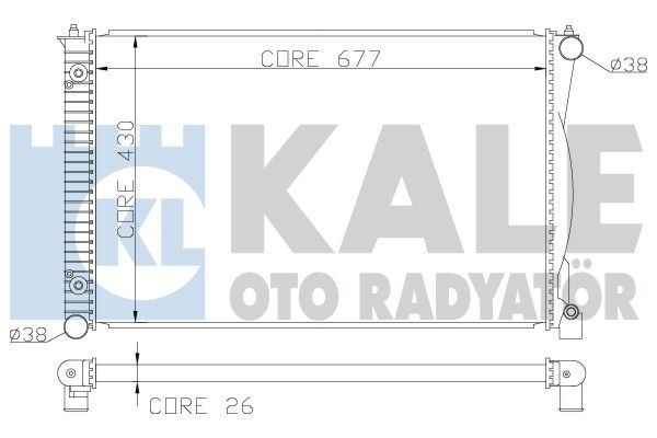 KALE OTO RADYATÖR Радиатор, охлаждение двигателя 367500